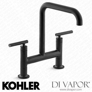 Kohler Two-Hole Bridge Kitchen Sink Tap (K-7547-4-BL) Spare Parts