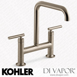 Kohler Two-Hole Bridge Kitchen Sink Tap (K-7547-4-BV) Spare Parts