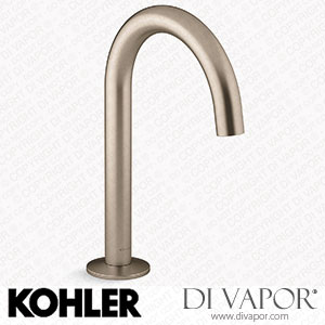 Kohler Wall-Mount Bathroom Sink Tap Spout with Ribbon Design, 1.2 GPM (K-77967-BV) Spare Parts