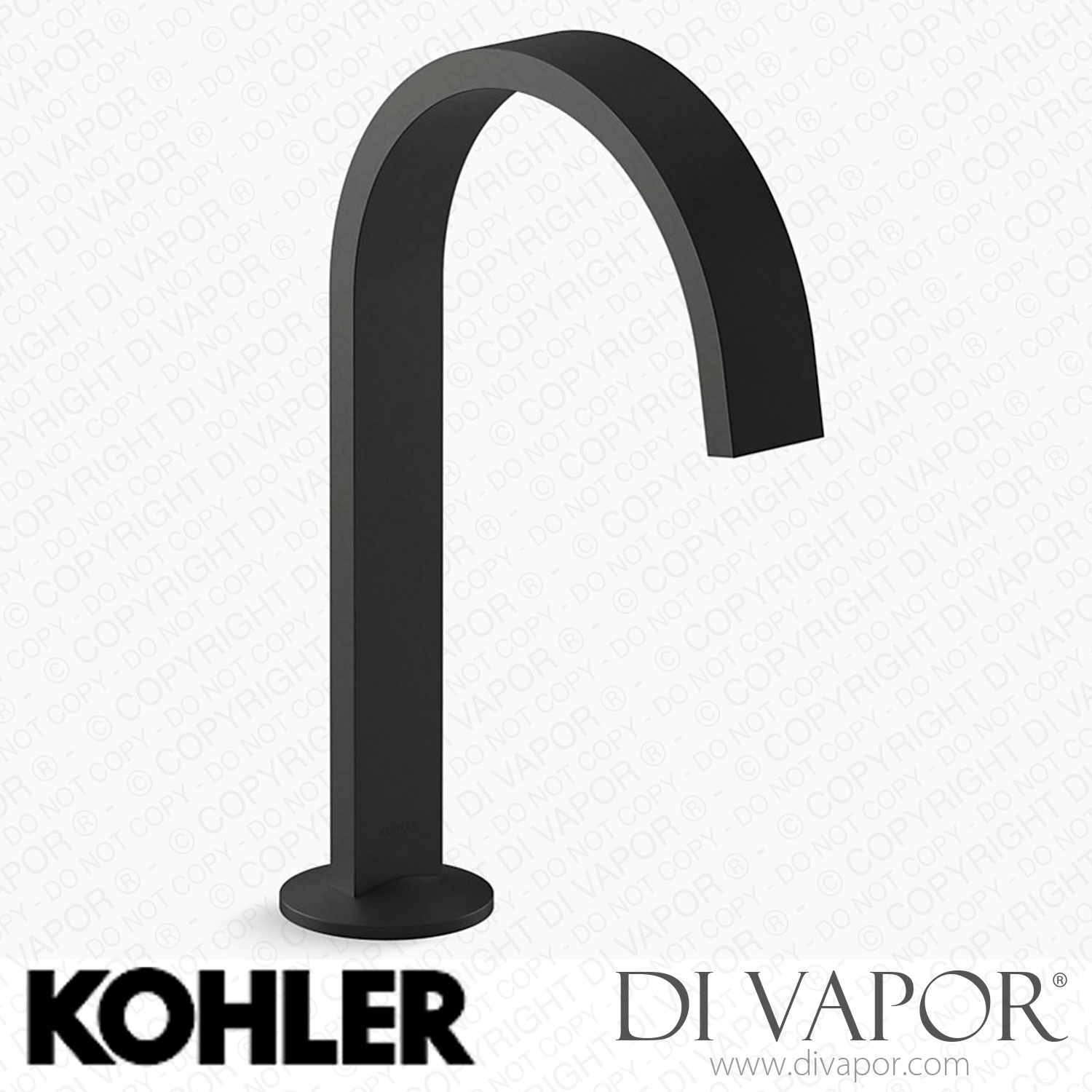 "Kohler Bathroom Sink Spout with Ribbon Design, 1.2 GPM (K77968BL