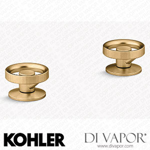 Kohler Deck-Mount Bath Faucet Handles with Industrial Design (K-77990-9-2MB) Spare Parts