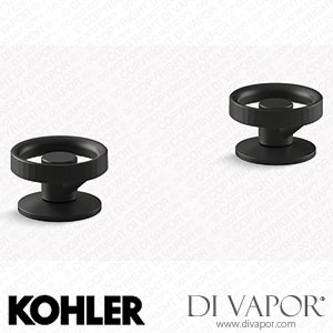 Kohler Deck-Mount Bath Faucet Handles with Industrial Design (K-77990-9-BL) Spare Parts