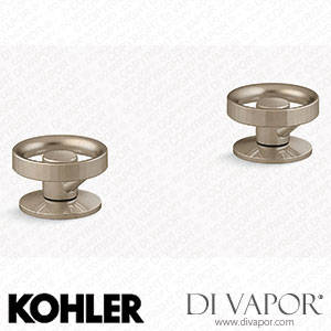 Kohler Deck-Mount Bath Faucet Handles with Industrial Design (K-77990-9-BV) Spare Parts