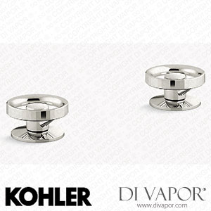 Kohler Deck-Mount Bath Faucet Handles with Industrial Design (K-77990-9-CP) Spare Parts