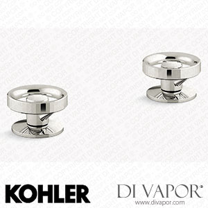 Kohler Deck-Mount Bath Faucet Handles with Industrial Design (K-77990-9-SN) Spare Parts
