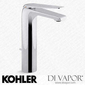 Kohler Tall Single-Handle Bathroom Sink Tap, 1.0 GPM (K-97347-4K-CP) Spare Parts