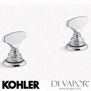 Kohler T-Handle Bathroom Sink Tap Handles (K-98068-6-CP) Spare Parts