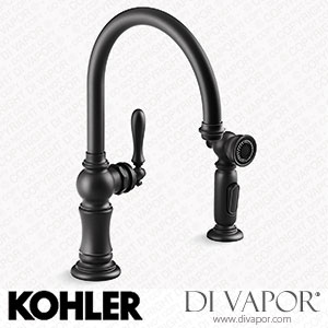 Kohler Single-Handle Kitchen Sink Tap with Two-Function Sprayhead (K-99262-BL) Spare Parts