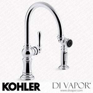 Kohler Single-Handle Kitchen Sink Tap with Two-Function Sprayhead (K-99262-CP) Spare Parts