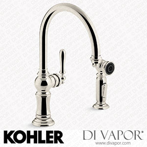 Kohler Single-Handle Kitchen Sink Tap with Two-Function Sprayhead (K-99262-SN) Spare Parts