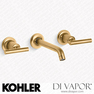 Kohler Widespread Wall-Mount Bathroom Sink Tap Trim with Lever Handles, 1.2 GPM (K-T14413-4-2MB) Spare Parts