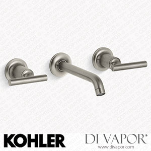 Kohler Widespread Wall-Mount Bathroom Sink Tap Trim with Lever Handles, 1.2 GPM (K-T14413-4-BN) Spare Parts