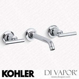Kohler Widespread Wall-Mount Bathroom Sink Tap Trim with Lever Handles, 1.2 GPM (K-T14413-4-CP) Spare Parts
