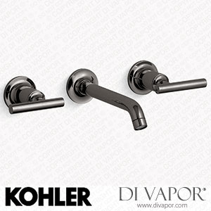 Kohler Widespread Wall-Mount Bathroom Sink Tap Trim with Lever Handles, 1.2 GPM (K-T14413-4-TT) Spare Parts
