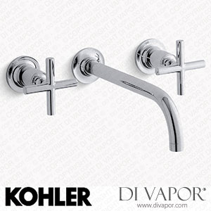 Kohler Widespread Bathroom Sink Tap with Lever Handles, 1.2 GPM (K-T14414-3-CP) Spare Parts