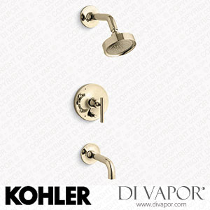 Kohler Bath and Shower Trim Kit with Push-Button Diverter and Lever Handle, 2.5 GPM (K-T14421-4-AF) Spare Parts