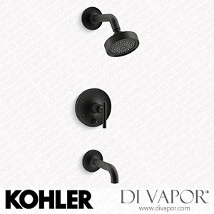 Kohler Bath and Shower Trim Kit with Push-Button Diverter and Lever Handle, 2.5 GPM (K-T14421-4-BL) Spare Parts
