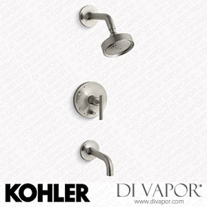 Kohler Bath and Shower Trim Kit with Push-Button Diverter and Lever Handle, 2.5 GPM (K-T14421-4-BN) Spare Parts