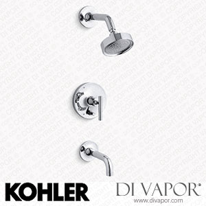 Kohler Bath and Shower Trim Kit with Push-Button Diverter and Lever Handle, 2.5 GPM (K-T14421-4-CP) Spare Parts