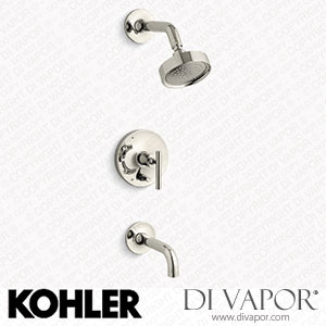 Kohler Bath and Shower Trim Kit with Push-Button Diverter and Lever Handle, 2.5 GPM (K-T14421-4-SN) Spare Parts