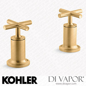 Kohler Deck or Wall-Mount Bath Faucet Handle Trim with Cross Design (K-T14429-3-2MB) Spare Parts