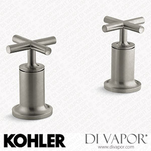 Kohler Deck or Wall-Mount Bath Faucet Handle Trim with Cross Design (K-T14429-3-BN) Spare Parts