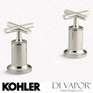 Kohler Deck or Wall-Mount Bath Faucet Handle Trim with Cross Design (K-T14429-3-SN) Spare Parts
