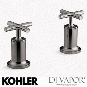 Kohler Deck or Wall-Mount Bath Faucet Handle Trim with Cross Design (K-T14429-3-TT) Spare Parts