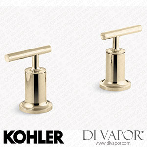 Kohler Deck or Wall-Mount Bath Faucet Handle Trim with Lever Design (K-T14429-4-AF) Spare Parts