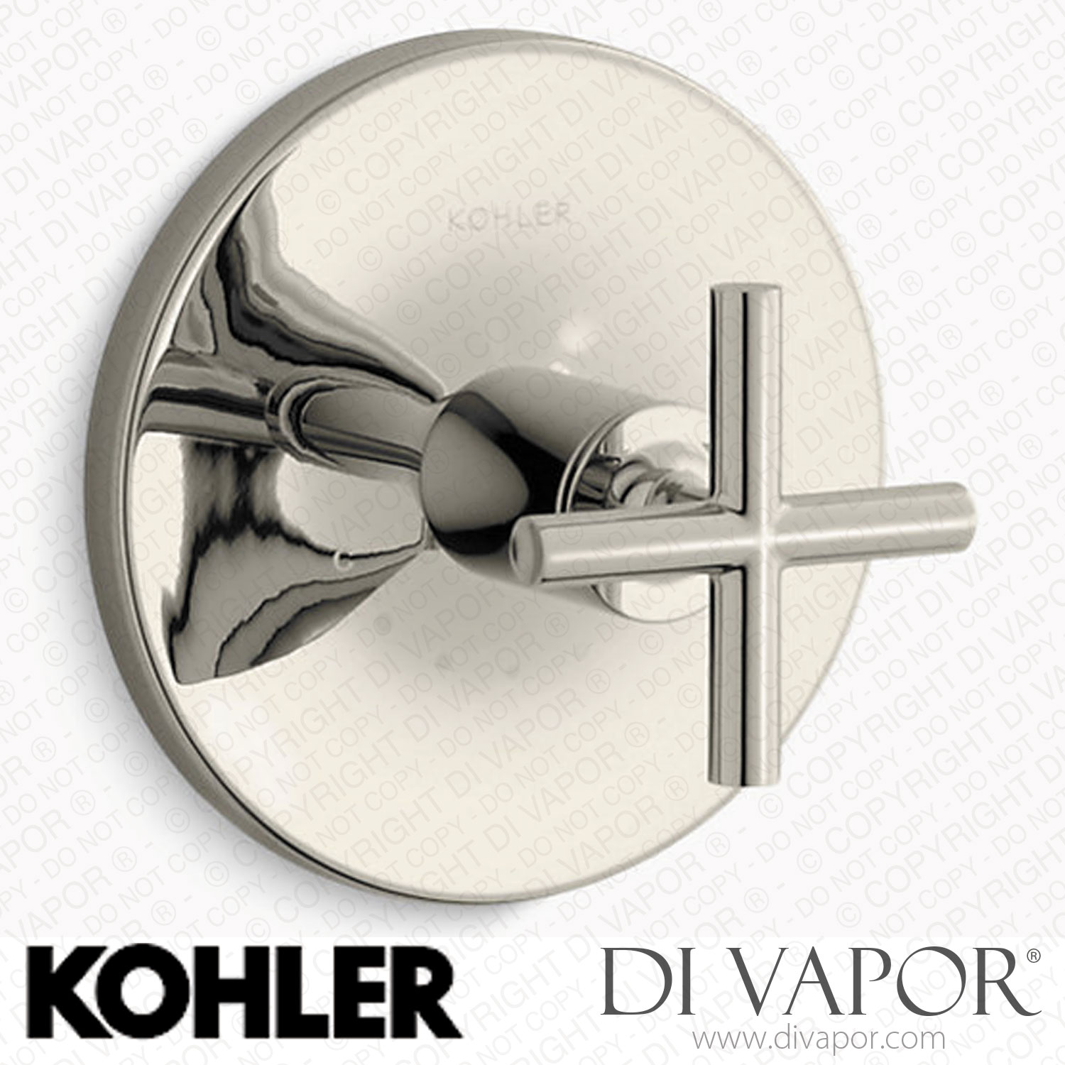 Kohler Temperature Control Valve Trim with Cross Handle (KT1448832MB