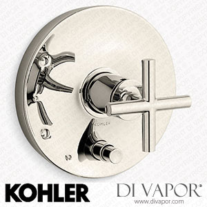 Kohler Valve Trim with Push-Button Diverter and Cross Handle (K-T14501-3-CP) Spare Parts