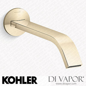 Kohler Wall-Mount Bathroom Sink Tap Spout with Ribbon Design, 1.2 GPM (K-T23888-AF) Spare Parts