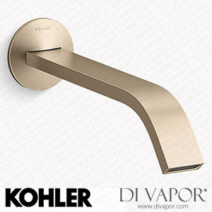 Kohler Wall-Mount Bathroom Sink Tap Spout with Ribbon Design, 1.2 GPM (K-T23888-BV) Spare Parts