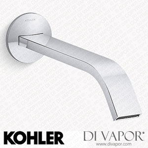 Kohler Wall-Mount Bathroom Sink Tap Spout with Ribbon Design, 1.2 GPM (K-T23888-CP) Spare Parts