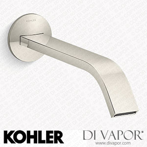 Kohler Wall-Mount Bathroom Sink Tap Spout with Ribbon Design, 1.2 GPM (K-T23888-SN) Spare Parts