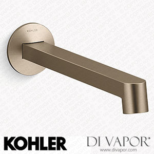 Kohler Wall-Mount Bathroom Sink Tap Spout with Row Design, 1.2 GPM (K-T23889-BV) Spare Parts