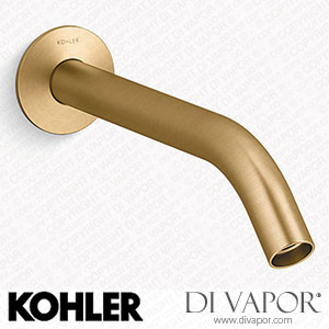 Kohler Wall-Mount Bathroom Sink Tap Spout with Tube Design, 1.2 GPM (K-T23890-2MB) Spare Parts