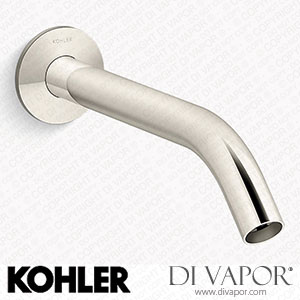 Kohler Wall-Mount Bathroom Sink Tap Spout with Tube Design, 1.2 GPM (K-T23890-SN) Spare Parts