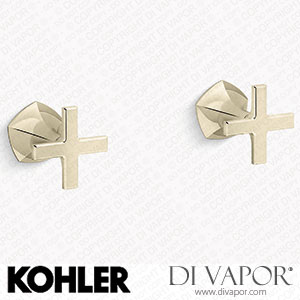Kohler Wall-Mount Bathroom Sink Tap Cross Handle Trim (K-T27013-3-AF) Spare Parts