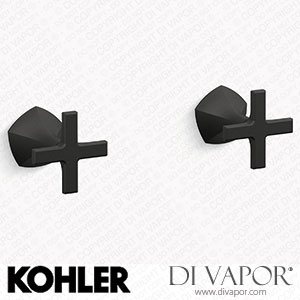 Kohler Wall-Mount Bathroom Sink Tap Cross Handle Trim (K-T27013-3-BL) Spare Parts