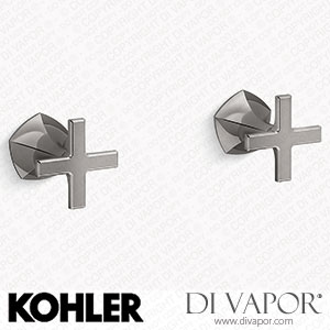 Kohler Wall-Mount Bathroom Sink Tap Cross Handle Trim (K-T27013-3-TT) Spare Parts