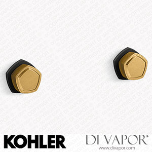 Kohler Wall-Mount Bathroom Sink Tap Knob Handle Trim (K-T27013-9-BMB) Spare Parts