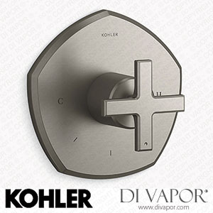 Kohler Temperature Control Valve Trim with Cross Handle (K-T27040-3-BN) Spare Parts