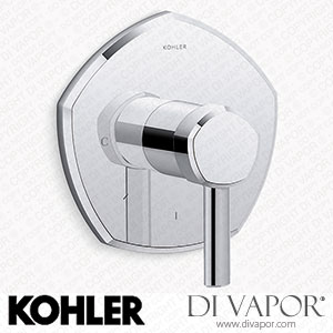 Kohler Temperature Control Valve Trim with Lever Handle (K-T27040-4-CP) Spare Parts