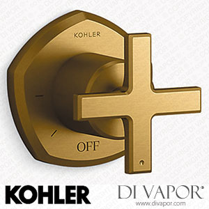 Kohler Volume Control Valve Trim with Cross Handle (K-T27041-3-2MB) Spare Parts