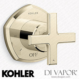 Kohler Volume Control Valve Trim with Cross Handle (K-T27041-3-AF) Spare Parts