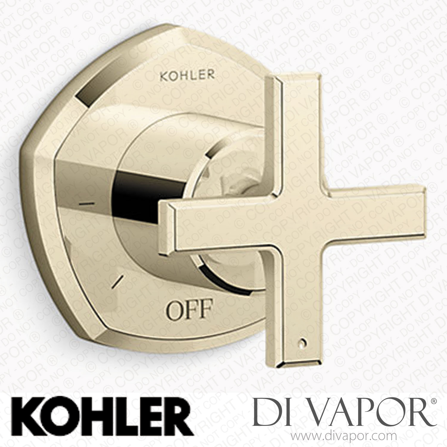 Kohler Volume Control Valve Trim with Cross Handle (KT270413AF