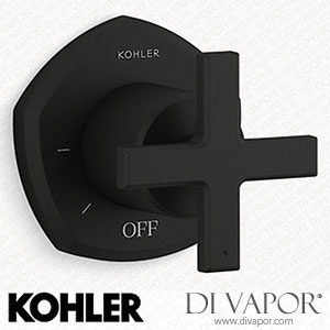 Kohler Volume Control Valve Trim with Cross Handle (K-T27041-3-BL) Spare Parts