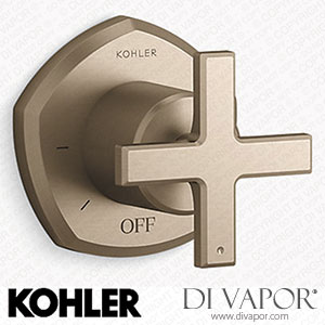 Kohler Volume Control Valve Trim with Cross Handle (K-T27041-3-BV) Spare Parts