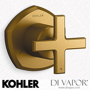 Kohler Transfer Valve Trim with Cross Handle (K-T27042-3-2MB) Spare Parts